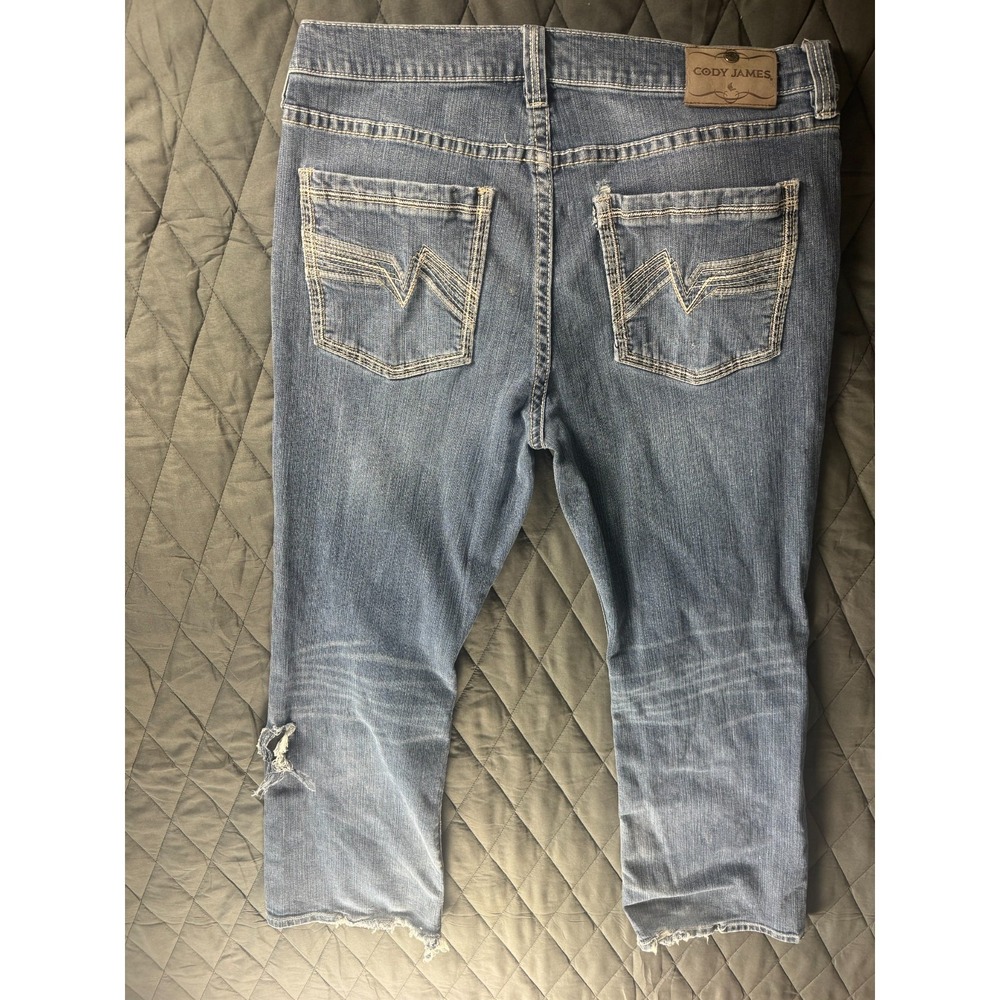 Cody James Bootcut Jeans Mens 36x32 Blue Denim Relaxed Fit Western Workwear - Picture 3 of 10
